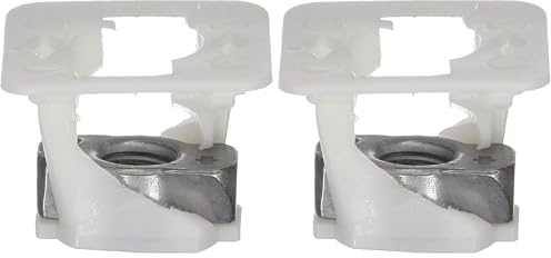 Écrou Cage Nylon pour Véhicules Renault/Peugeot/PSA/Citroën, M6-1.00, Lot de 8, Blanc