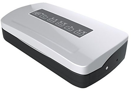 Allpax Machine sous Vide Alimentaire F 210 Argent, incluant 100 Sacs sous Vide Alimentaire 17,5 x 25 cm, Machine sous Vide pour Aliments secs et humides, Cuisson sous Vide et congélation