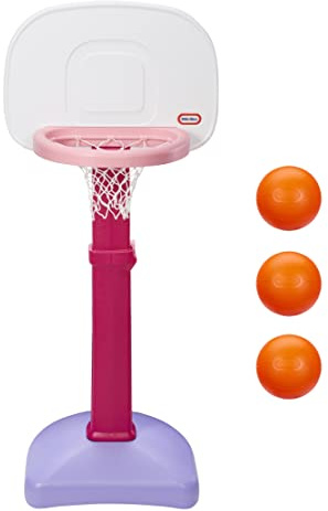 Little Tikes 647444 Easy Score Basketball Set (Pink) -3 Ball, 22.00 L x 23.75 W x 61.00 H Inches