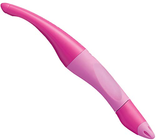 STABILO - Ergonomischer Tintenroller für Linkshänder - EASYoriginal in hell-/dunkelpink - blau (löschbar) - inkl. Patrone