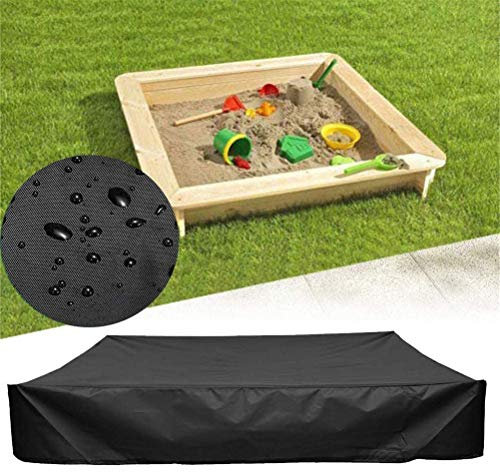 Couverture De Bac À Sable Antipoussière avec Cordon De Serrage, Auvent De Piscine De Bac À Sable De Protection Imperméable Carrée, Évitez La Contamination du Sable Et des Jouets,200 x 200 cm