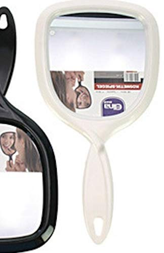 Osma 42784 Spiegel, Handspiegel 27,5x14cm Griffs Weiss