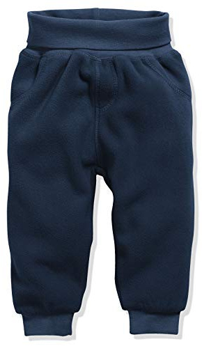 Playshoes Unisex Kinder Fleece-Pumphose Baby-Hose, Marine,104