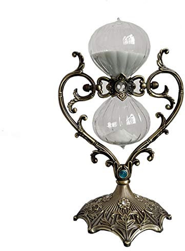 Vintage Messing goldene Sanduhr，360 Rotierende Sand Timer30 60Minuten，Metall Sanduhren，Sanduhr deko，Einzigartiges kreatives Souvenirgeschenk