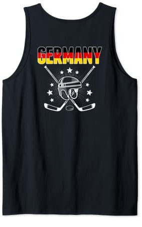 Deutschland Eishockey Fans Trikot Deutschland Flagge Puck Hockeyschläger Tank Top