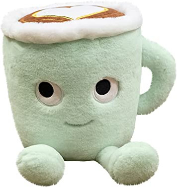 JAWSEU Bubble Tea Plüschtier Boba Kuscheltier Gefüllte Teetasse Puppe Kissen, Niedliche kaffeetasse-Kissen Kuscheltier Spielzeug Dekorative Kissen Kinderspielzeug (30CM)