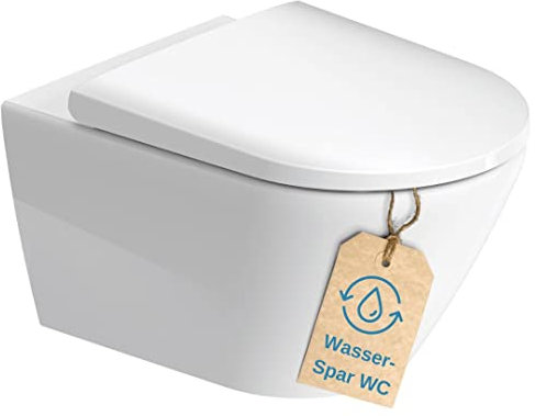 Duravit D-Neo WC-Set wandhängend mit Beschichtung und WC-Sitz + Schallschutz mit WC ohne Schallschutz ohne Anschluss-Set