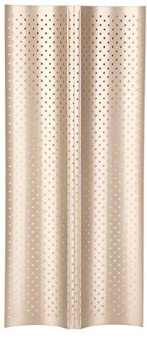 2er Wellendesign Baguette Backform, Premium Baguette Backblech Antihaft Ciabatta Baguetteblech aus Kohlenstoffstahl zum Backen, Formen