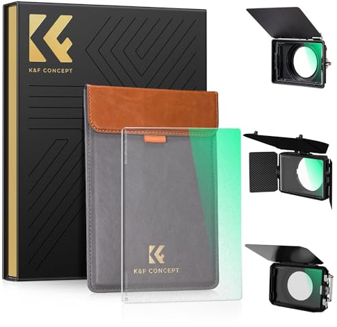 K&F CONCEPT Filtre Black-Mist 1/8 Carré 4X5.65 Compatible avec Matte Box | pour Tilta/SmallRig/Neewer,HD,Nano-revêtement de 28 Couches,Étanche,Verre optique,Résistant à l’huile et aux rayure,FM701
