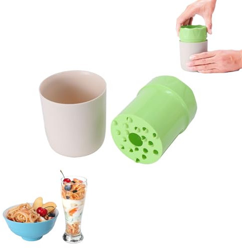 JINJUMEI Rallador de Manzana, Rallador de Frutas Rallador de Verduras Rotativo Rallador de Manzana Giratorio de Mano Herramienta de Cocina Multifuncional para Frutas, Verduras, Queso, Chocolate