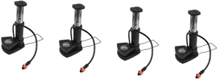 Supvox 4 Stück tragbare Luftpumpe plastiktisch Plastic plasur Auto Zubehör Fahrrad tragbare Reifenpumpe Kreislaufpumpe Barometer treten Sie auf Aufblasvorrichtung Fußpumpe Umwälzpumpe