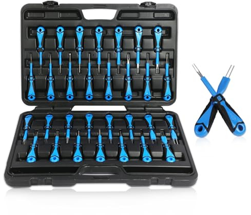 30 PCS Strumenti di Rimozione Terminale, Connettore per Auto Elettrico Connettore del Cavo Elettrico per Estrattore di Pin Attrezzi per Rimozione Terminale per Auto