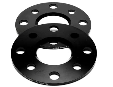TA Technix Spurverbreiterung 5mm pro Seite / 10mm pro Achse ohne Zentrierung in schwarz, mit Festigkeitsnachweis, Art.-Nr. 4100-05SP