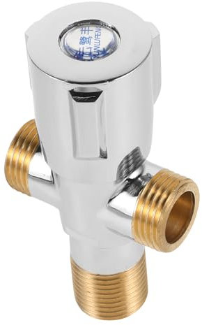 HOMSFOU Multifunktionaler Doppel-auslauf-winkelventil Aus Kupfer Langlebiges Waschbecken Ventil Mit Drei Drehreglern Für Heißes Und Kaltes Wasser Für Badarmaturen