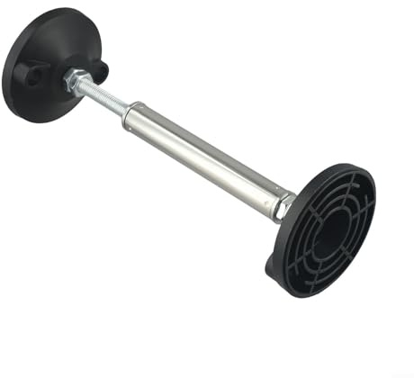 Telescopic Support Rod Adjustable Cabinet Bracket Metal Sink Support Frame With Nylon Base 300kg Weight Capacity Height Adjustable Counter Top For Kitchen Bathroom (23-37cm)