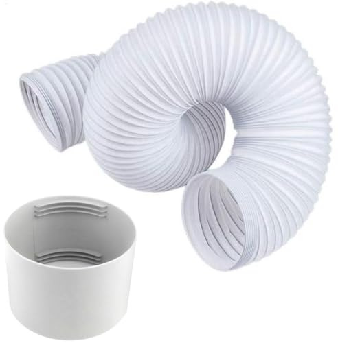 Portable 130mm Diameter Replacement Long Ac Air Conditioner Conditioning Unit Replacement Tubes Vent Flexible Con Exhaust A/C universal1 aircon1 Hose Exhaust Extension Duct(with Adapter)