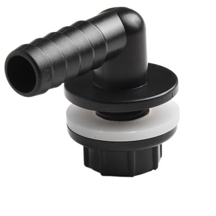 Conector de codo de plástico de 3/8 pulgadas a 14 mm, adaptador de boquilla de manguera para tanque de pecera, acuario, sistema de almacenamiento de agua de lluvia con conexión sin fugas