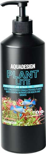 AquaDesign PLANT LITE 1000ML Aquarium Plant (Nitrate & Phosphate Free) Liquid Fertiliser - Fish Tank Plant Food