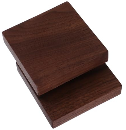 WHAMVOX Planches de Bois de Noyer Naturel 2pcs Marron Robustes et Faciles à Façonner Panneaux de Contreplaqué Épais Non Finition pour Décoration et Peinture