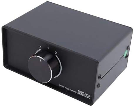 Fafeicy Balanserad Ljudomvandlare 1 in 3 Ut XLR-gränssnitt Stereo Passiv Splitter med Skärmade Kablar för Professionell Ljud-dj-utrustning