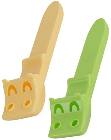 NUOBESTY Utensilios de Cocina Medidores de Sal 2 Gramos Material Resistente para Control de Azúcar y Especias en Verde y Amarillo 2 Unidades