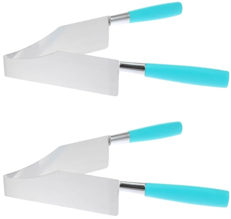INOOMP Pinzas para Pasteles de Acero Inoxidable 2 Piezas, Cortador de Postres Creativo para Porciones Uniformes, Herramienta Práctica para Fiestas, Hogar y Restaurante, Color Aleatorio