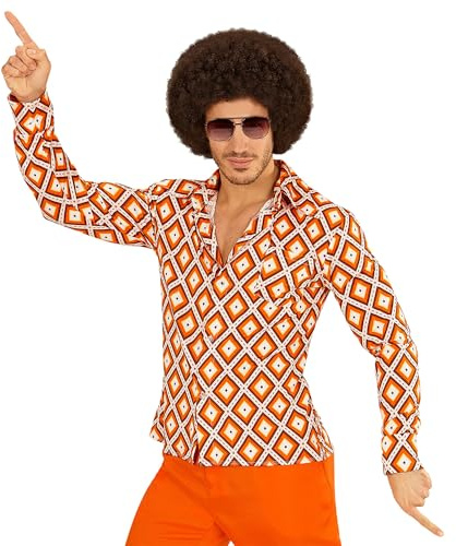 Widmann, 70-tals utsvängda byxor XXL Orange