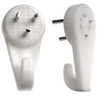 Bulk Hardware - Ganci in nylon per appendere quadri su cartongesso e pareti robuste, non lasciano tracce, colore: bianco