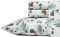 Eddie Bauer - Sábanas Queen, Juego de Ropa de Cama de Franela de algodón, Cepillado para Mayor suavidad, acogedora decoración para el hogar (Tree Farm, Queen)