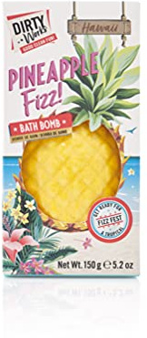 Dirty Works Destination Hawaii Ananas Fizz Badebombe 150g gelb