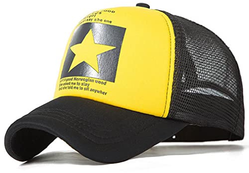 Cozyan Cappellino con Visiera Estivo Ricamato Uomo Trucker cap Berretto da Baseball Cappellino da Baseball Uomo Estivo Ricamato Cappelli a Rete Unisex Traspirante Trucker Cappello
