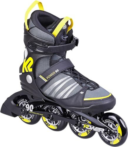 K2 Power 90 II Inline Skate 2022 Inlineskates Rollerskates Inliner schwarz gelb