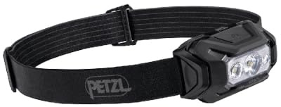 PETZL - Lampe frontale ARIA 2 RGB - 450 lumens, Noir, Livrée avec trois piles AAA/LR03
