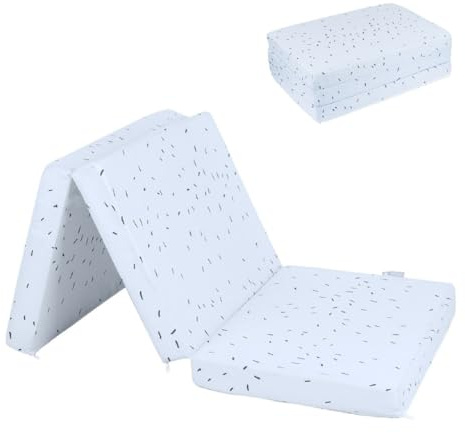 Kikkaboo Babybett-Faltmatratze Bear with me 120 x 60 x 5 cm Bezug 100% Baumwolle, Farbe:blau