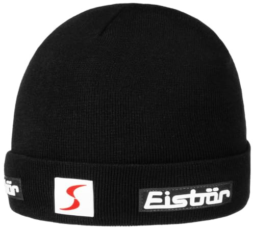Eisbär Renan RL Skipool Umschlagmütze Strickmütze Skimütze Wollmütze Merinomütze Wintermütze Damen/Herren - Made in Austria mit Umschlag Winter Herbst-Winter