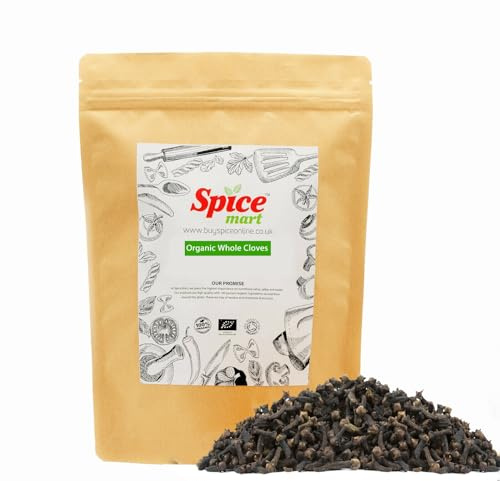 225g | Organic Whole Spices | Ground Spices | Herbs | Seeds | Chilli | Superfoods Soil Association Certified (Organic Whole Cloves)