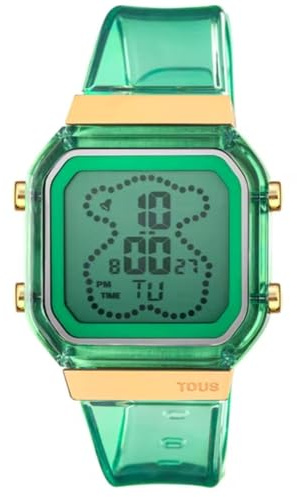 TOUS Watches d-Bear Fresh Reloj para Mujer Digital con Brazalete de Goma 3000133000