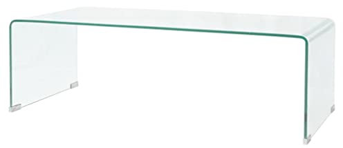 Générique Table Basse 98x45x30 cm Verre trempé Transparent,Tables basses-244189