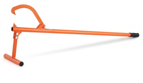 VEVOR Martinetto per Tronchi per Carichi Pesanti, 1219 mm con Maniglia in Metallo, Martinetto per Tronchi Fino a 381 mm di Diametro, con Gancio Reversibile Regolabile, per Rotolare, Tagliare Tronchi