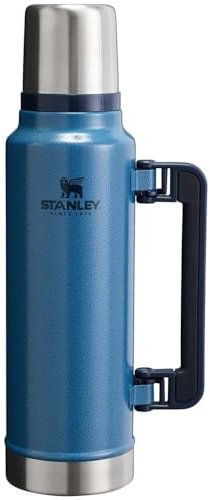 STANLEY Classic Legendary Thermal Flask 1.4L - Keeps 40 Hours Hot - 35 Hours Cold - BPA-Free Insulated Bottle - Stainless Steel Coffee Flask - Leakproof - Dishwasher Safe - Hammertone Lake