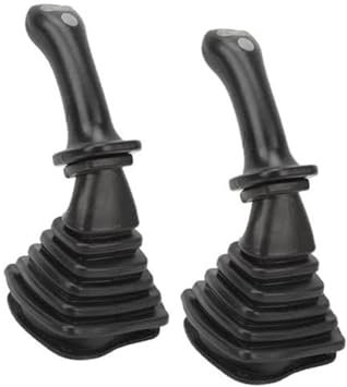 DEMULAX Joysticks for excavadora de 3 botones, aleación de aluminio ABS negro, ergonomía mejorada con 3 botones de 6 pines, integración perfecta, for DH DX150 215 225 300 3709C [Videojuego] Joystick p
