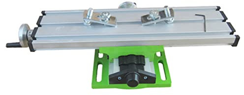 Mikikit Mini Milling Machine Cross Slide Vise Adjustable Compound Bench Clamp for Drill Press 12.2 x 3.54 Inch Milling Worktable Accessories Compatible Bench Drill
