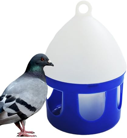 Vhjlfig 2L Pigeon Waterer Abreuvoir Automatique pour Colombes Extérieur Suspendu avec Poignée Abreuvoir Pigeon Abreuvoir Fournitures pour Animaux De Compagnie