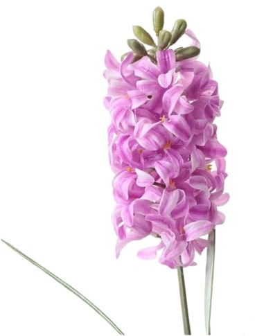 Fleurs artificielles pour la décoration, fleurs artificielles, sensation hydratante, fleurs artificielles de jacinthe 3D, toucher réaliste, fausses fleurs pour la décoration de la maison, plantes en p