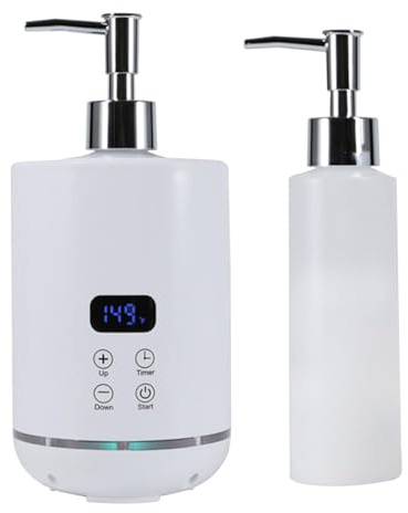 YsXoWiui Scalda Olio Da Massaggio Apparecchio Riscaldante Digitale per Lozione E Crema con Funzione Timer E Schermo Tattile LED Adatto per Barbieri E Saloni D, Bianco