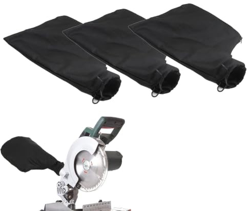 3pcs Sacs À Poussière De Rechange Pour Scie À Onglet Avec Fermeture Éclair