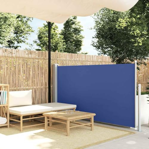 Genérico Toldo Lateral retráctil de jardín Azul 100x500 cm,Casa y jardín,Jardín,Artículos de Exterior,Sombrillas-48384