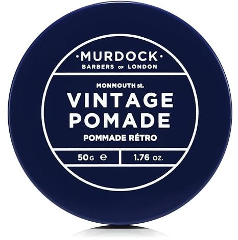 Murdock London Vintage Pomade | Classic, Ultra-Slick Finish with Strong Hold | Made in England | 50ml