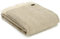 Tweedmill Textiles 100% Pure New Wool Beehive Throw, Oatmeal, 150x180cm, Beige