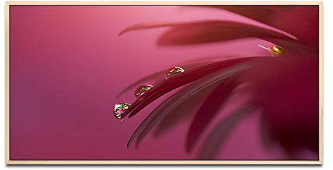 Alle guten Dinge sind Drei ca. 130x70cm Wandbild inklusive Schattenfugenrahmen naturfarbend - Panorama Leinwand Bild XXL Format Wandbilder Wohnzimmer Wohnung Deko Kunstdrucke